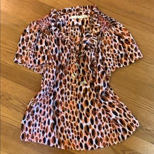 Marie Oliver leopard print blouse